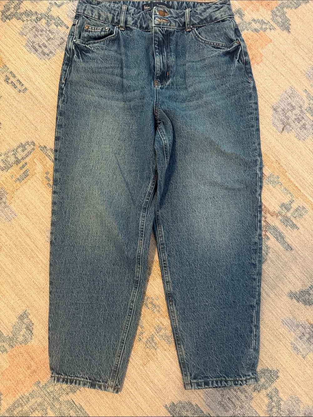 Boden high waisted Taper Jeans size 8